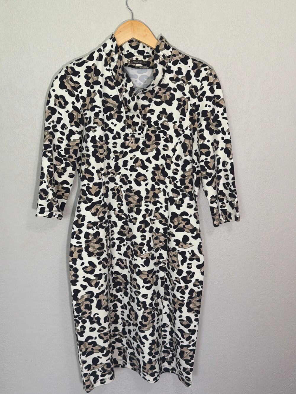 J. McLaughlin Terin Sheath Leopard Print Dress, S